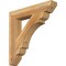 Ekena Millwork Olympic Slat Rough Sawn Bracket, Western Red Cedar, 4"W x 24"D x 24"H BKT04X24X24OLY06RWR - alternate 1